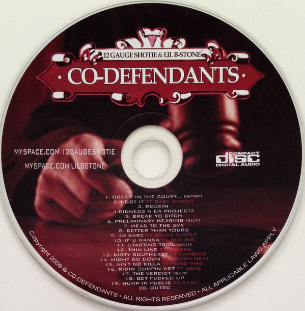 Co-Defendants By Lil B-Stone (CD 2009 Yze Guyz Entertainment) In San ...